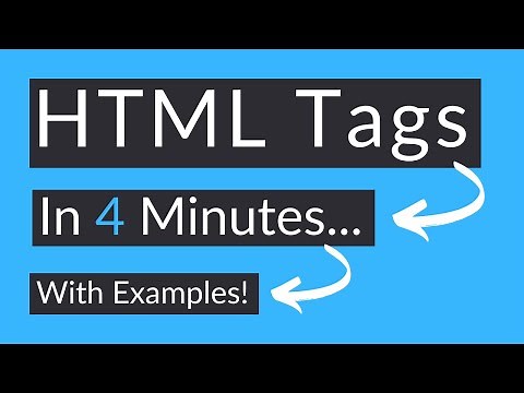 HTML Tags Explained with Examples + Full List Of HTML Tags!!