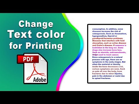 How to change text color in pdf for printing using Adobe Acrobat Pro DC