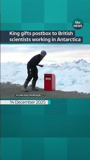 It was was delivered by the UK’s polar research vessel RRS Sir David Attenborough #itvnews