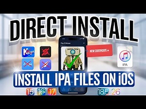 [🔥Update DIRECT INSTALL ] Install IPA Files on iPhone & iPad(No ESign,Scarlet,KSign) iOS 15 - iOS 26
