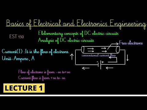 EST 130 : BASICS OF ELECTRICAL ENGINEERING-BASIC TERMINOLOGY || KTU || LECTURE 1