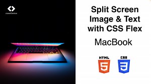 Split Screen Image & Text with CSS Flex | HTML CSS