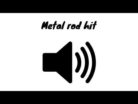 Metal rod hit - sound effect - [High quality]