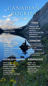 Comment MAP and I’ll send you our personalized map with all these amazing places! ✨ | The Banff Blog