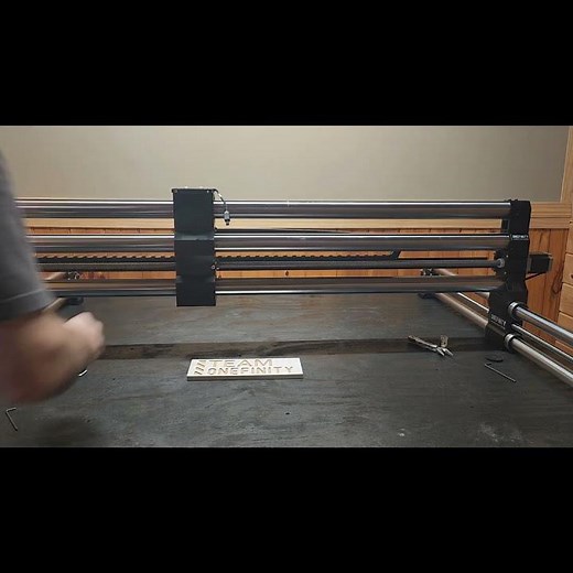 Making Progress With The Onefinity Pro Journeyman CNC Router. Stiffy Rail Installed.