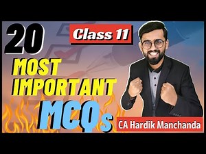 MCQ practice for Class 11-Term 1 Accounts || MCQ series | Conceptual clarity || Revision-Class 11 ||