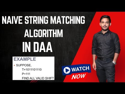 Naive String Matching Algorithm #naivestring #algortihm