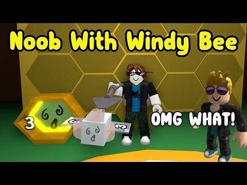 Noob With Windy Bee! Made 10 Million Honey In 2 Hours! - Bee Swarm SImulator