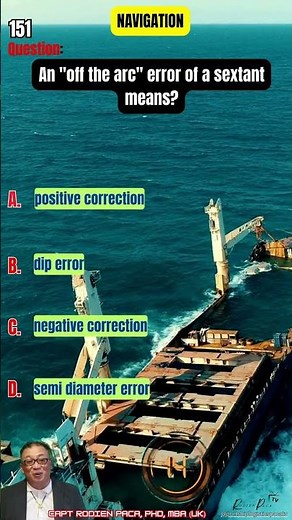 151 - SEXTANT use (Marine Nautical Reviewer)