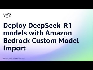 Deploy DeepSeek-R1 models with Amazon Bedrock Custom Model Import | Amazon Web Services