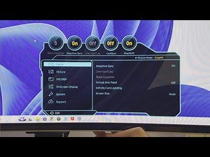 Firmware 1004.0 Menu Samsung G93SC 49" Odyssey OLED Monitor