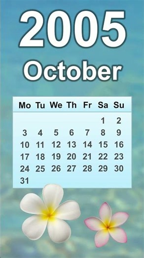October 2005 Calendar
