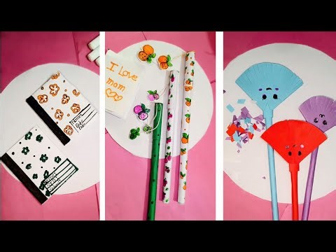 DIY Mini Notebook & Easy Paper Crafts | Cute DIY Pen Decoration Ideas | School Project Crafts