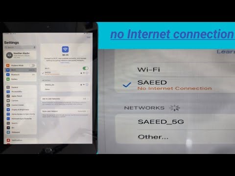 How to Fix wifi no Internet connection / ipad 9 no Internet connection 