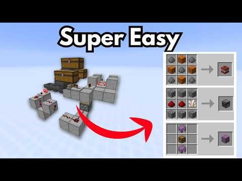 SUPER SIMPLE Auto Crafter (Fully Automatic) + Schematic