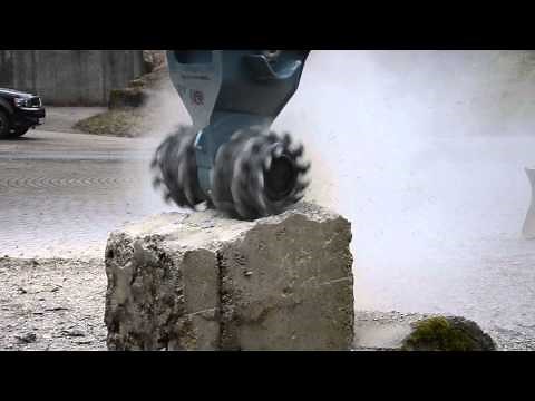 RockWheel D15 Grinding Concrete