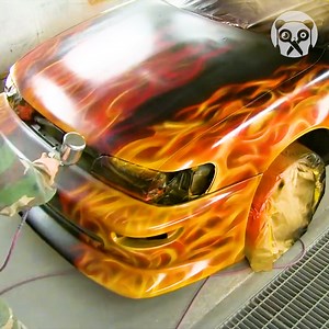 129K views · 3.5K reactions | How to paint realistic flames on car | Crafty School | Facebook