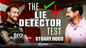 161K views · 2.4K reactions | We've never seen Stuart Hogg sweat so much  He took our lie detector test, and the results were let's say interesting... Stay away from him in training  | TNT Sports Rugby | Facebook