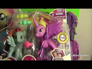 PRINCESS TWILIGHT vs. RAINBOW DASH! My Little Pony Princess 2-Packs Review! by Bin's Toy Bin