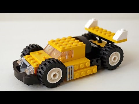 Building LEGO sports car, using Classic 10715 (レゴ：車、スポーツカーの作り方)