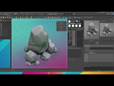 Making a Stylized Rock with Maya 2026, Zbrush, and Substance Painter