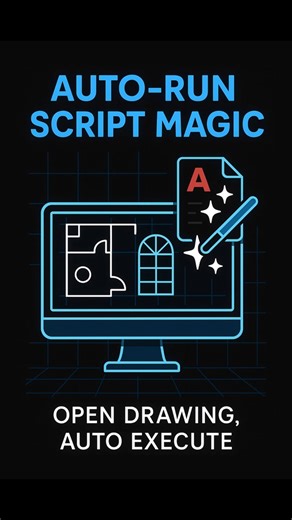 AutoCAD runs commands automatically on startup #AutoCAD #Automation #Tutorial