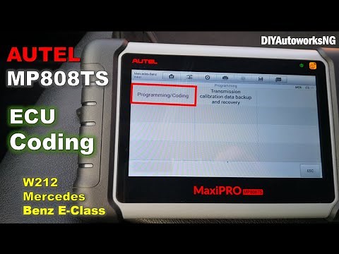 AUTEL Scanner: Car ECU Coding Mercedes Benz E-Class W212 with Autel MP808TS