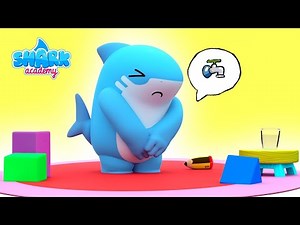 Die Sharkies lernen auf das Töpfchen zu gehen | Shark Academy Deutsch Kindergeschichten | Baby Hai