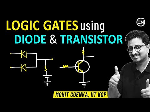 Logic Gates using Diode & Transistors | JEE Main Physics | Semiconductors | Eduniti | Mohit Sir