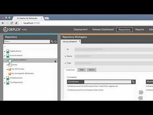 3 Getting started with XL Deploy - Defining environments