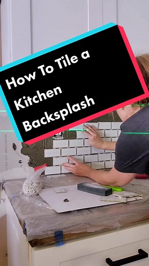 How to Install Tile on a Kitchen Backsplash - DIY Tutorial