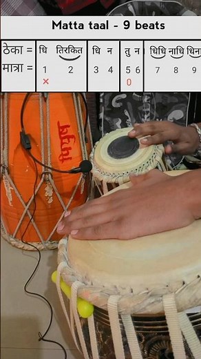 Tabla matta taal 9 beats l tabla tutorial l #tabla #classicalmusic #yt #shortsviral #cg