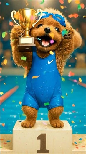 Poodle Boo’s First Swim – You Won’t Believe It!