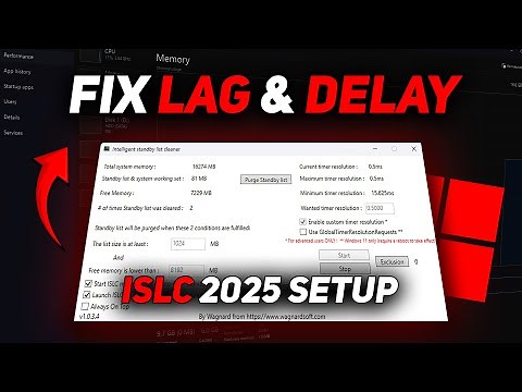 Fix Input Lag & Stuttering in Games! ISLC Setup Guide for Smooth FPS (2025 Tutorial)