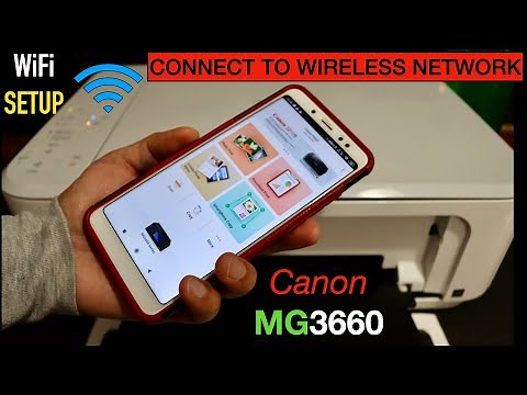 Canon Pixma MG3660 Connect To Wireless WiFi Network, Review.