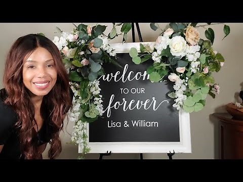 Wedding welcome sign tutorial