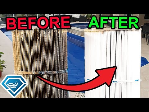 HOW TO CLEAN A 4 CARTRIDGE POOL FILTER THE EASY WAY
