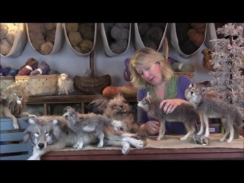 Needle Felted Wolf (Dog): Sarafina Felting Eweniversity