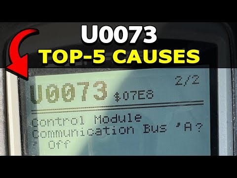 How To Fix U0073 Trouble Code: Control Module Communication Bus 'A' Off