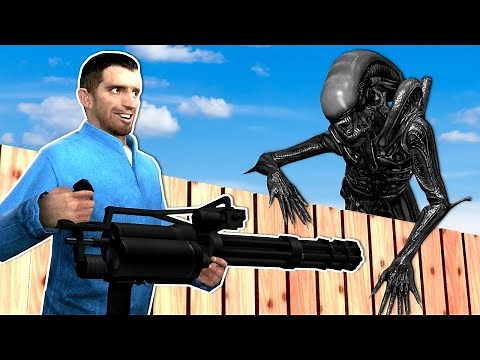 XENOMORPHS ATTACK OUR FORT! (Garry's Mod)