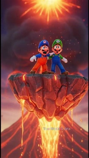 Mario & Luigi and the Volcano Surprise 🌋🔥 | Funny 3D Cartoon Short | #MarioLuigiSeries