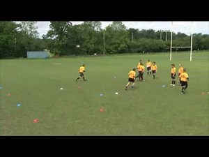 Basic Rugby Drills - Miss pass - Behind