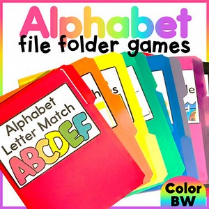 Alphabet File Folder Games