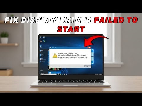 Display Driver Failed to Start Windows 11 FIX | Black Screen Error Solved