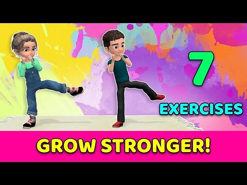 7 KIDS EXERCISES TO GROW STRONGER - Home Workout