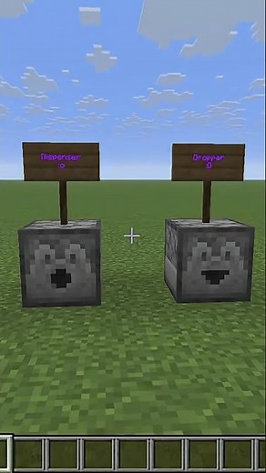 Droppers Vs Dispensers | Minecraft Tutorial Previews #minecraft #redstone