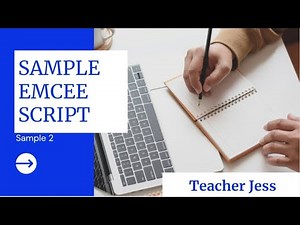 ORIENTATION EMCEE SCRIPT SAMPLE 2 || Teacher Jess