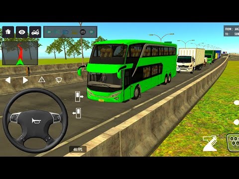 BUS SIMULATOR INDONESIA|| Bus🚌 Driving👮‍♂️ City euro Coach bus Simulator 🔥-Android Gameplay Bus 2024