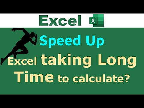 Speed Up Excel Performance using this Trick ! (for large files with complex formulas)