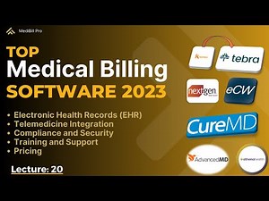 Medical Billing & Coding Software | Kareo/Tebra, eCW, CureMD | Key Features & Pricing | Lecture 20